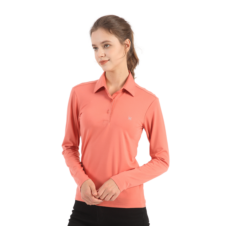 Women's UPF50+ Long Sleeve Polo Shirt